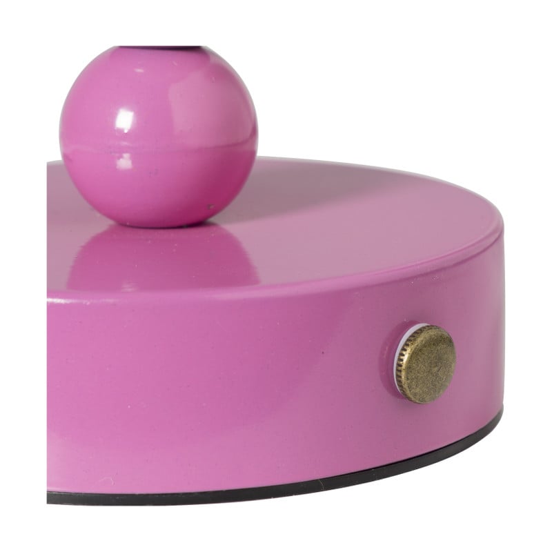Tafellamp touch bollen - roze - ø15x26 cm