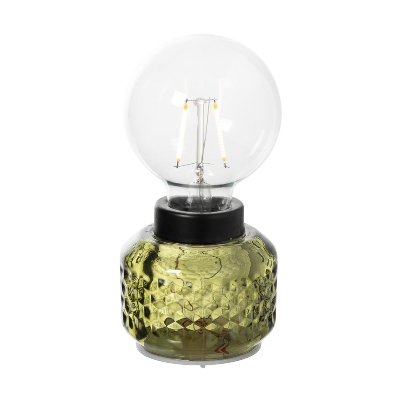 Mini tafellamp - groen - ø8x17 cm