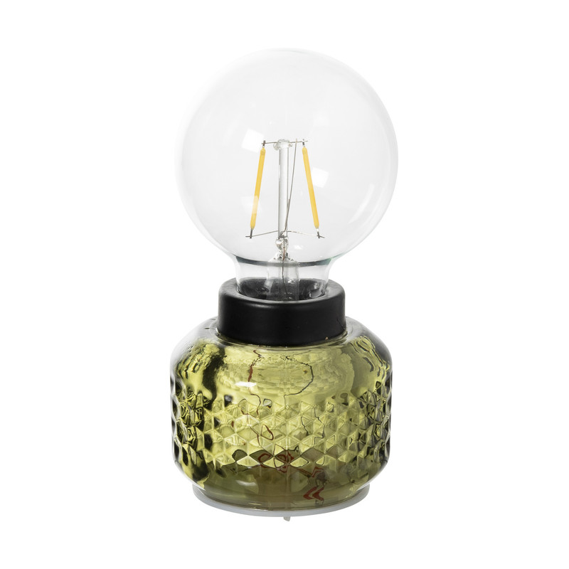 Mini tafellamp - groen - ø8x17 cm