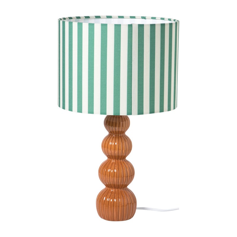 Lampvoet bollen - rood - ø8.5x30 cm