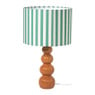 Lampvoet bollen - rood - ø8.5x30 cm