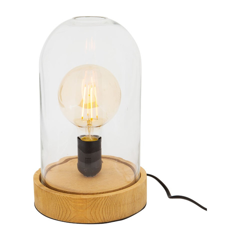 Gusta stolp met vintage LED lamp