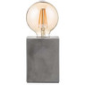 Tafellamp vintage LED - cement - 9.5x9.5x24 cm