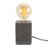 Tafellamp vintage LED - cement - 9.5x9.5x24 cm