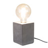 Tafellamp vintage LED - cement - 9.5x9.5x24 cm