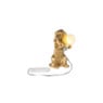 Lampje teckel hoog - goudkleurig - 10x7.5x5.5 cm