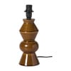 Lampvoet reactive glaze - bruin - ø9.5x21 cm