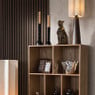 Lampvoet met kap - bruin - ø20.5x74.5 cm