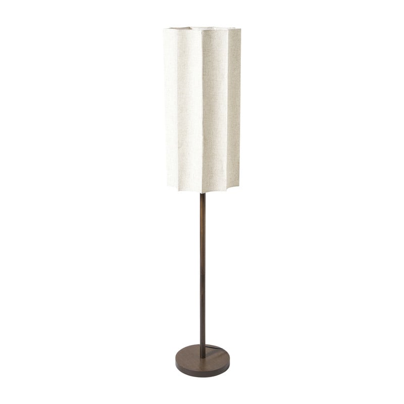 Lampvoet lang met kap - bruin - ø31x150 cm