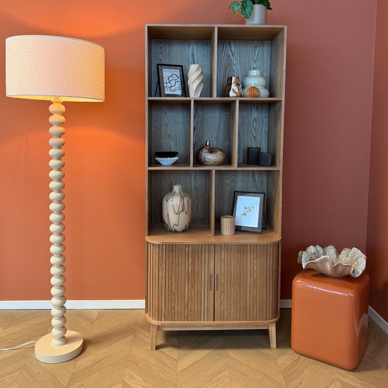 Lampvoet bollen - beige - ø24x135 cm