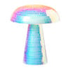 Lamp disco paddenstoel - roze - ø15x18 cm