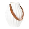 LED lamp keramiek hoog - wit - 16x13.5x13.5 cm