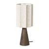 Tafellamp conisch geschulpt - beige - ø17x42 cm