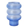 Lampje swirl Ilona - blauw - ø13.5x21 cm