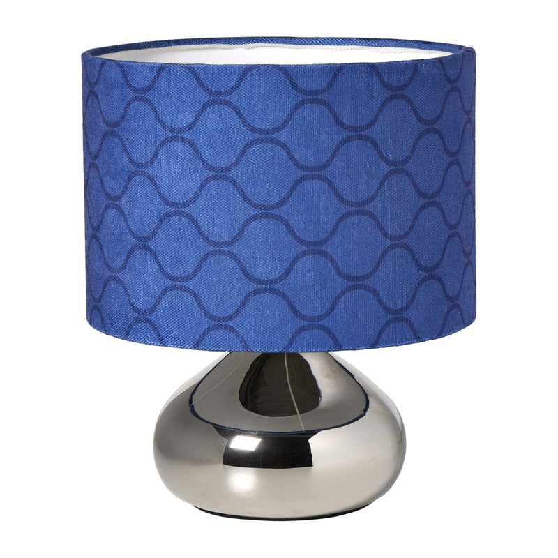 Lampvoet organisch - zilverkleurig - 19x15.5x15.5 cm