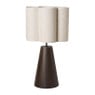 Tafellamp bloem Caroline - beige/bruin - ø35x62 cm
