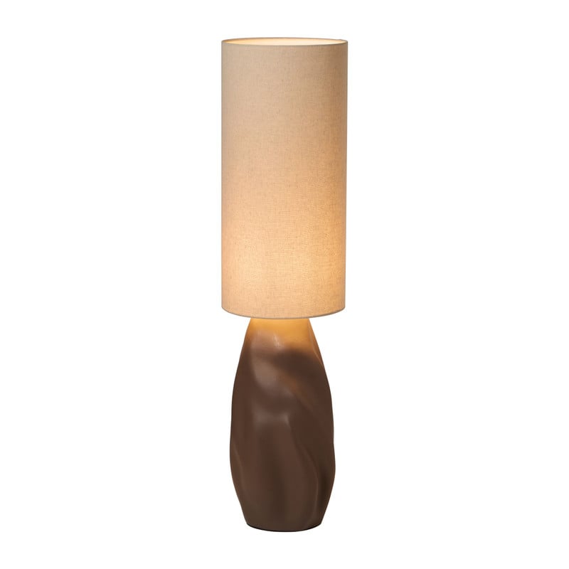 Lamp met organische voet - bruin - ø25x99.5 cm