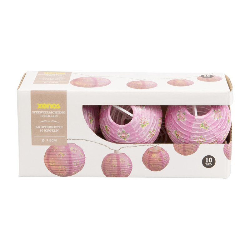 Sfeerverlichting - roze - 10 bollen