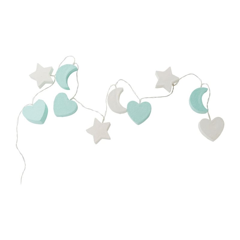 Lichtslinger sweet dreams - blauw/wit - 10 lampjes