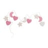Lichtslinger sweet dreams - roze/wit - 10 lampjes