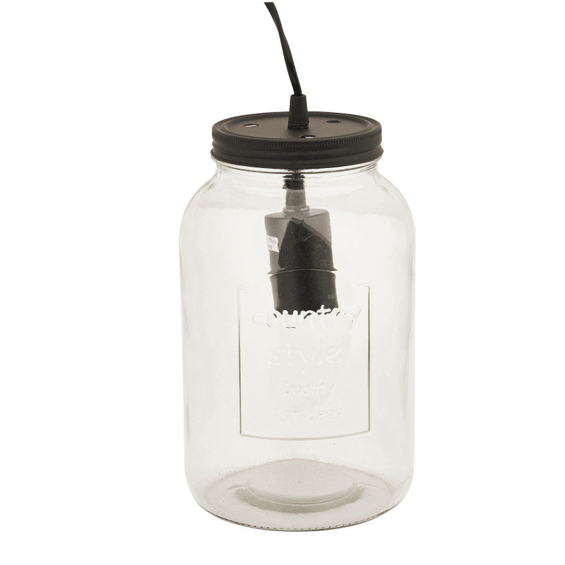 Tafellamp glass jar - ø15.5x25 cm 