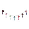 Cottonbal franjes - marrakesh - 10 lampjes - 165 cm