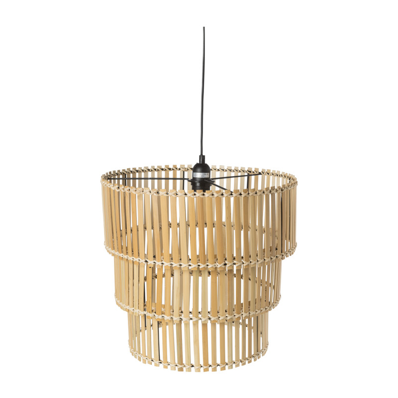 Hanglamp bamboe - 3-laags - ⌀40x38 cm 