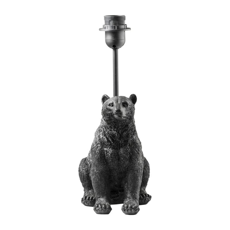 Lampenvoet beer - zwart - 19,5x14x35 cm