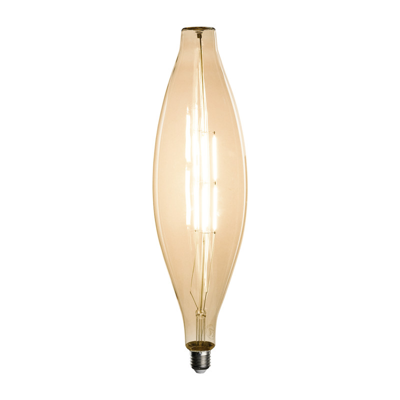 Vintage LED lamp - langwerpig - ø12x43 cm 