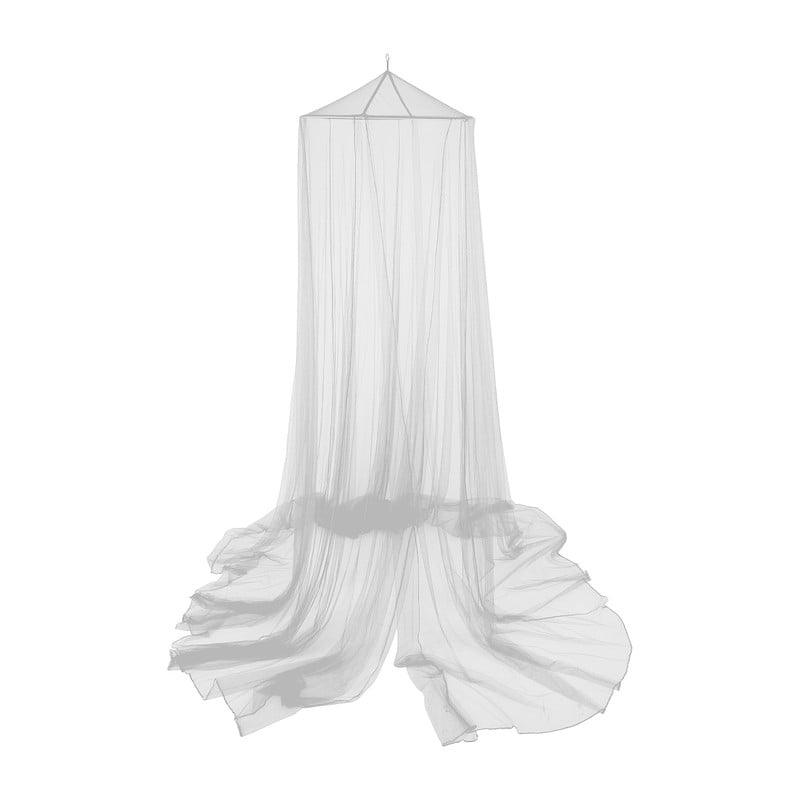 Klamboe met ring - 1-persoon - wit - ⌀60x230x650 cm 