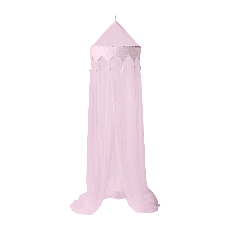 Klamboe met decorand - roze 