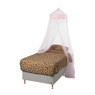 Klamboe met decorand - roze 