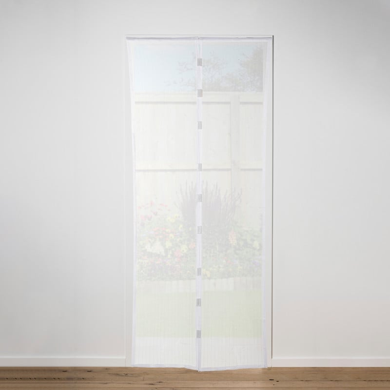Horgordijn magnetisch - wit - 100x220 cm 