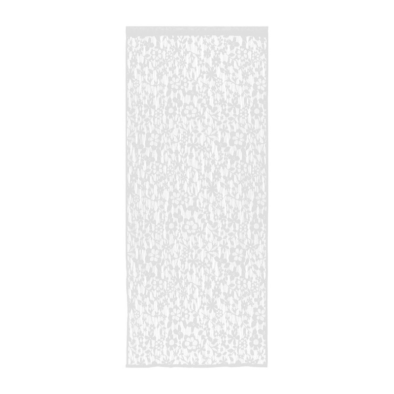 Deurgordijn open doek - bloem motief - 90x220 cm