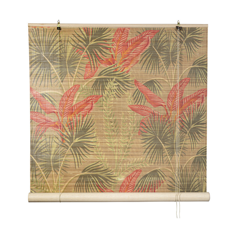 Rolgordijn bloem print - 90x180 cm