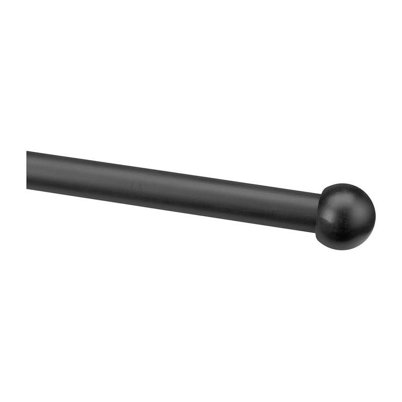 Gordijnstang verstelbaar - zwart - 130-240 cm