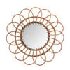 Spiegel bloem - rotan - ø50 cm 