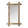 Spiegel steigerhout lijst - 55x90 cm - bruin