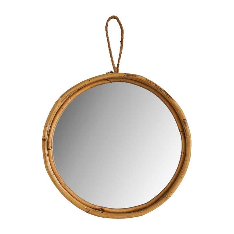 Spiegel in rotan frame - ø30 cm 