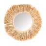 Spiegel met raffia rand - ø55 cm 