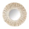 Spiegel met raffia rand - ø30 cm 