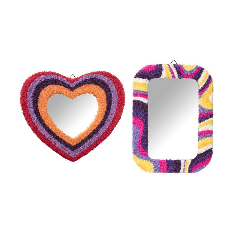 Spiegel Teddy rainbow - 22x30 cm
