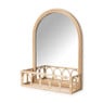 Rotan spiegel met bakje - 30x40x10 cm