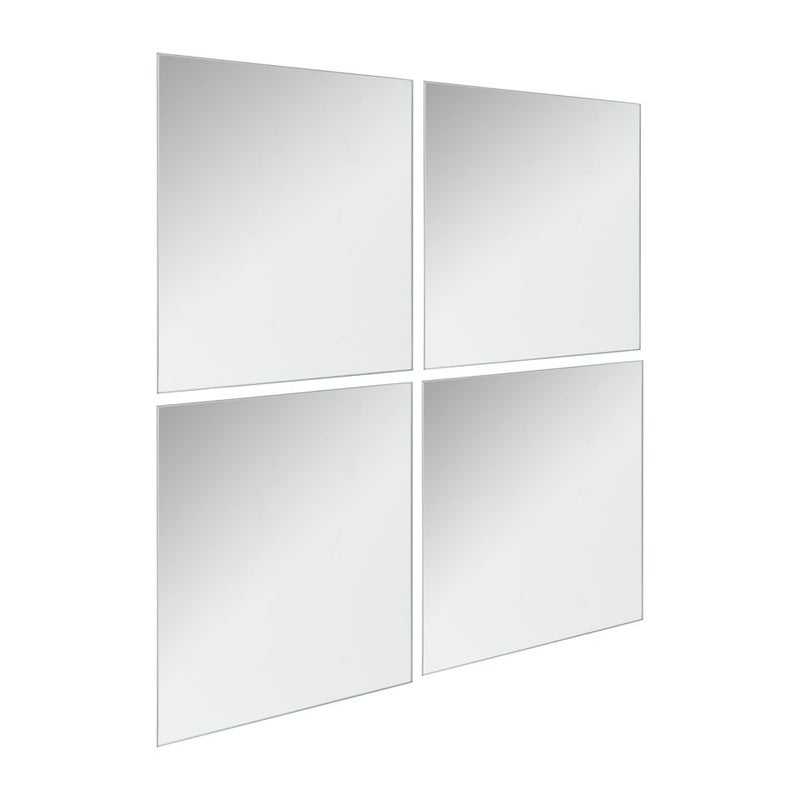 Plakspiegel - set van 4 - 20x20 cm