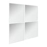 Plakspiegel - set van 4 - 20x20 cm