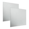 Plakspiegel - set van 2 - 40x40 cm