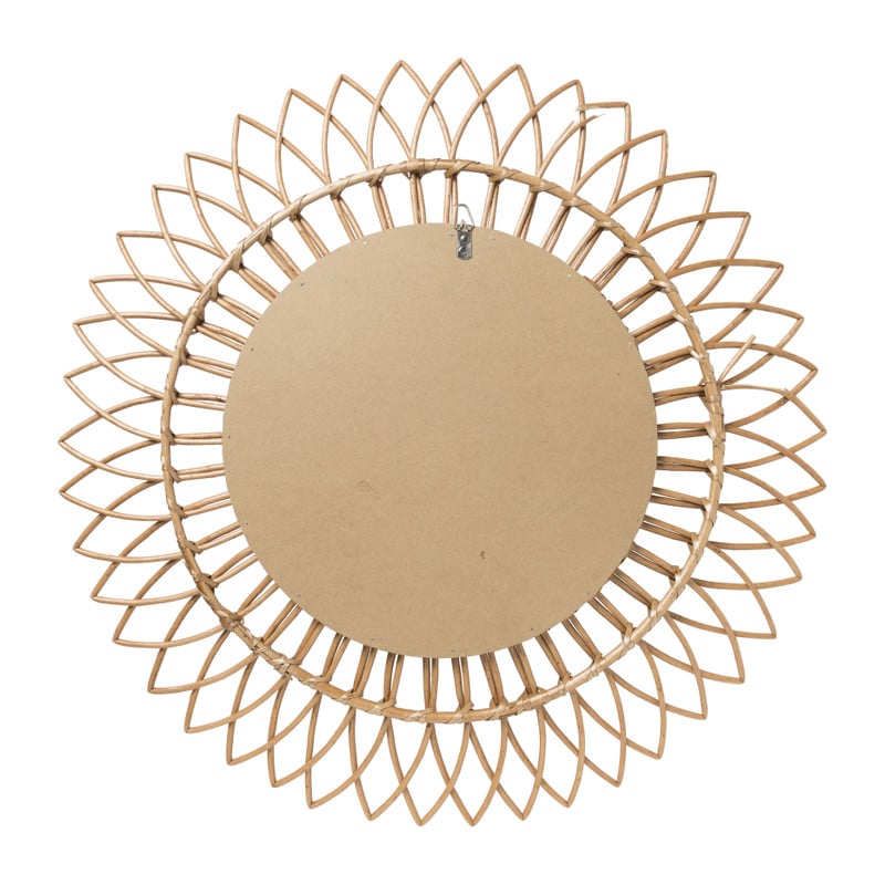 Zonnespiegel rotan - ø76 cm