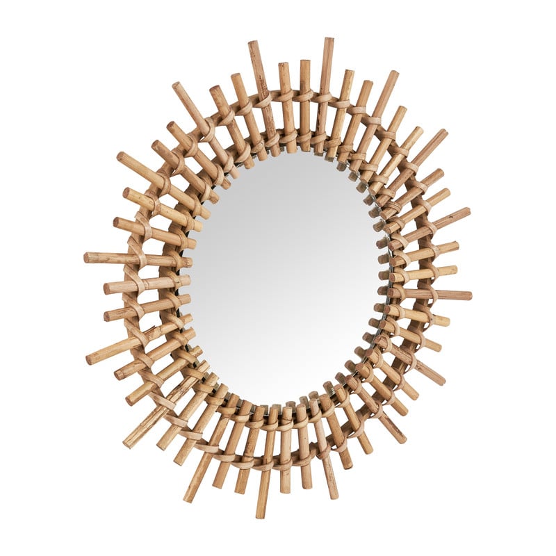 Zonnespiegel bamboe - ø29 cm 