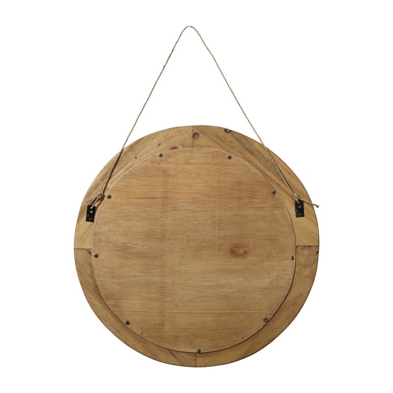 Spiegel mahoniehout - bruin - ø60 cm