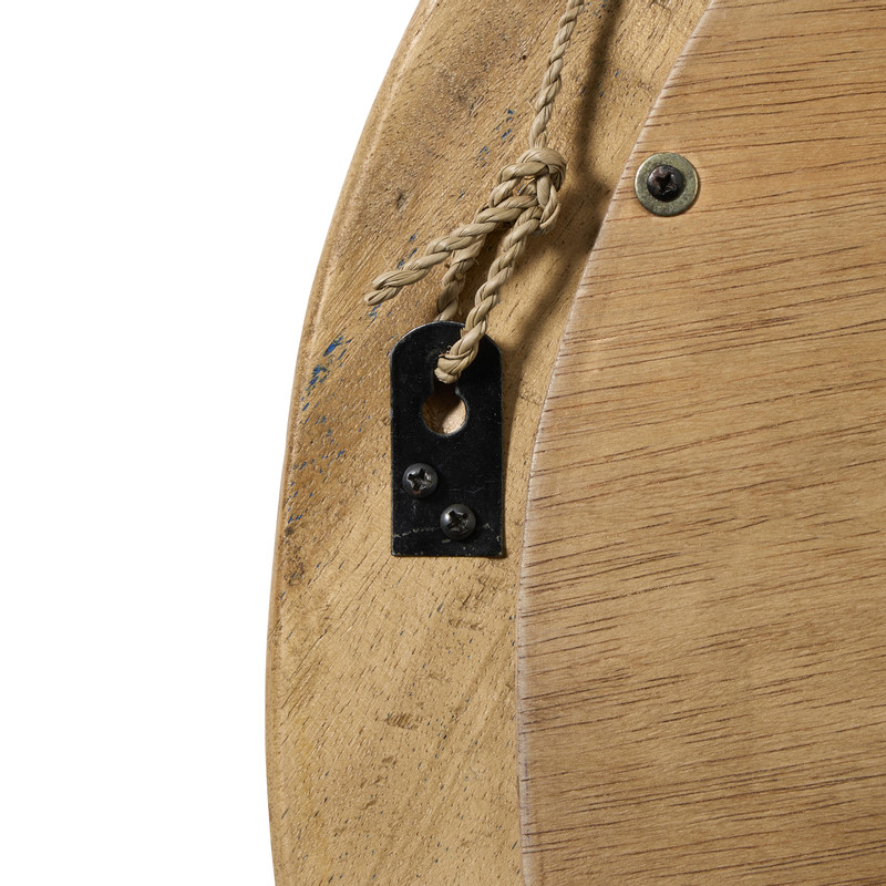 Spiegel mahoniehout - bruin - ø60 cm